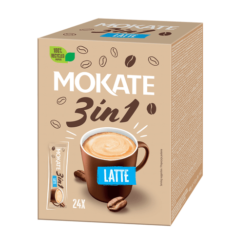 Mokate 3*1 Latte Flavour Instant Coffee - 24 Sachets