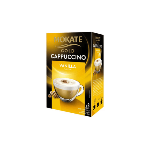 Mokate Gold Cappuccino Vanilla Instant Coffee 8 Sachets - CAFELAX