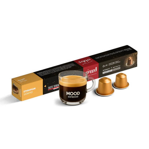Mood Espresso Ethiopian Sidamo Coffee Capsules - 10 Capsules