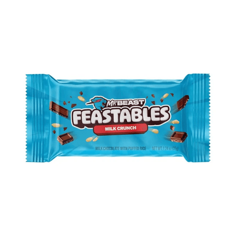 Mr Beast Feastables Milk Crunch Chocolate Bar 35g - CAFELAX