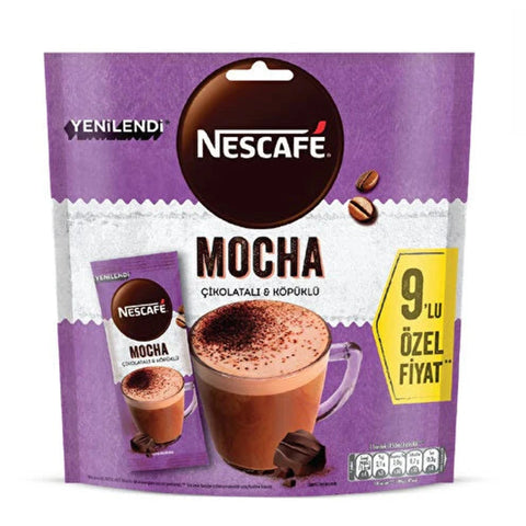 Nescafe Chocolate Caramel Brownie Mocha Coffee 9 Sachets