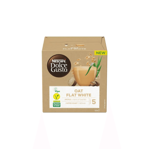 Nescafe Oat Flat white Dolce Gusto Coffee Capsules - 12 Capsules - CAFELAX