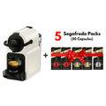 Nespresso Inssia Coffee Capsules Machine + FREE 5 Segafredo Aluminum Coffee Capsules (50 Capsules) - CAFELAX