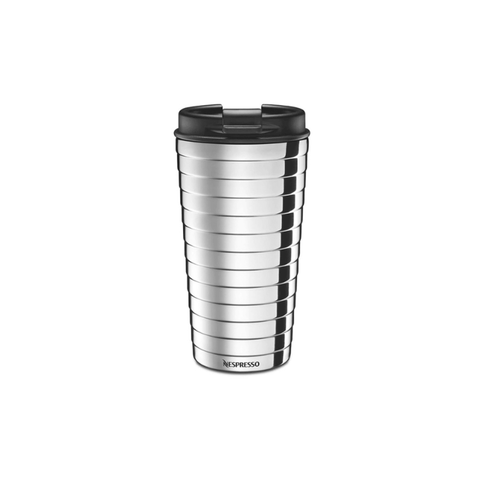 Nespresso Stainless Steel Travel Mug Touch 345 ml - Silver - CAFELAX