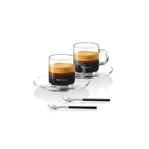Nespresso Vertuo Double Espresso Set Glass Mug 180ml - CAFELAX