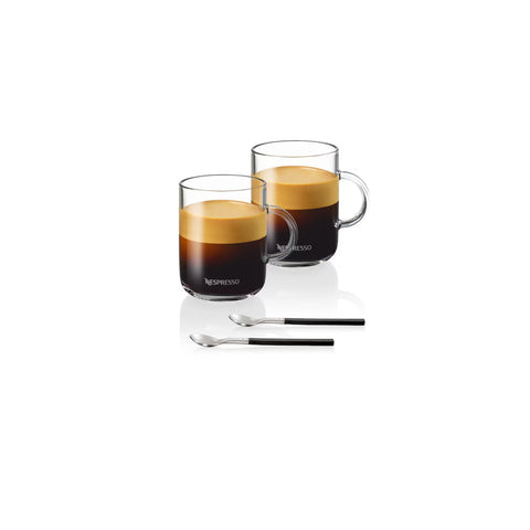 Nespresso Vertuo Mug Set Small x 2 (Cup & Spoon) - 390 ml
