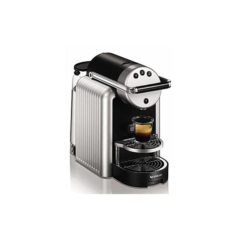 Nespresso Zenius Professional Capsules Espresso Machine - Silver + 50 Nespresso Professional Variant Capsules +Double Glass Espresso Cup - CAFELAX