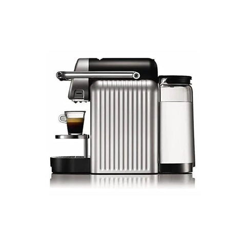 Nespresso Zenius Professional Capsules Espresso Machine - Silver + 50 Nespresso Professional Variant Capsules +Double Glass Espresso Cup - CAFELAX
