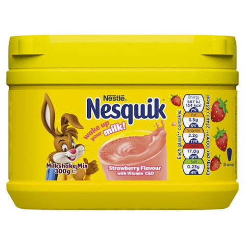 Nesquik Vitamin C&D Milk Shake Mix With Strawbery Flavor Powder 300g