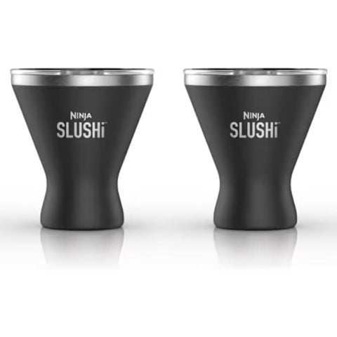 Ninja Slushi insulated Cocktail  2 Cups Set + Lid - 295ml - Black