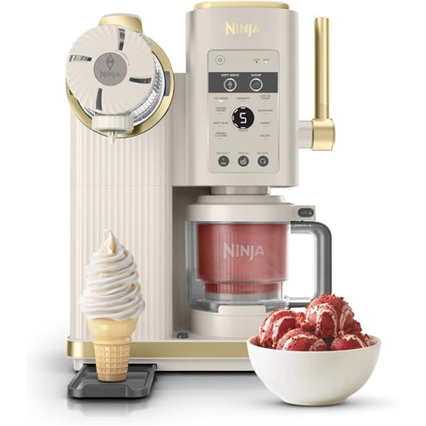 Ninja Swirl by CREAMi Soft Serve & Ice Cream Maker 13*1 - Stone Gold - NC701EUSTGD