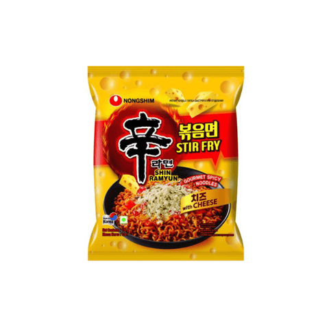 Nongshim Shin Ramyun with Cheese Stir Fry Noodles 136g - CAFELAX
