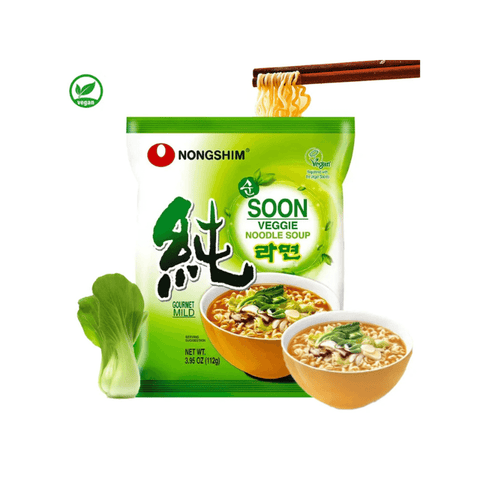 Nongshim Soon Veggie Ramyun Noodles 112g - CAFELAX