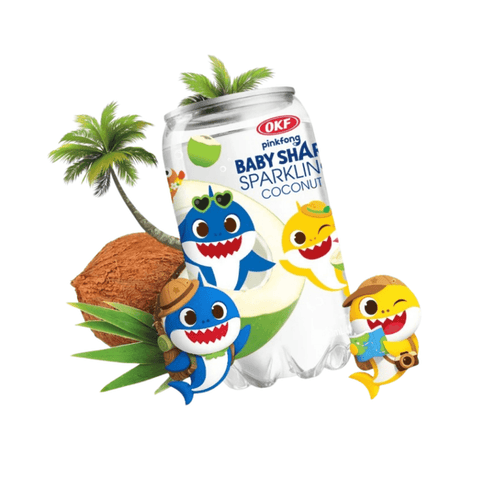 OKF Baby Shark Sparkling Coconut Lite Drink 350ml