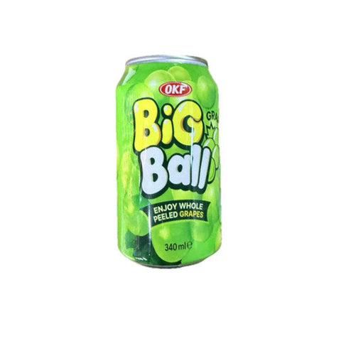 OKF Big Ball Sparkling Peeled Grape Drink 340ml