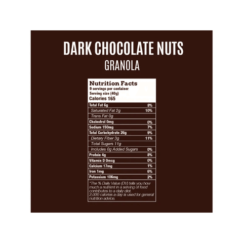 OWN Dark Chocolate Nuts Granola 350g - CAFELAX