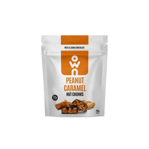 OWN Peanut Caramel Nut Chunks 10g Protein - 70g - CAFELAX
