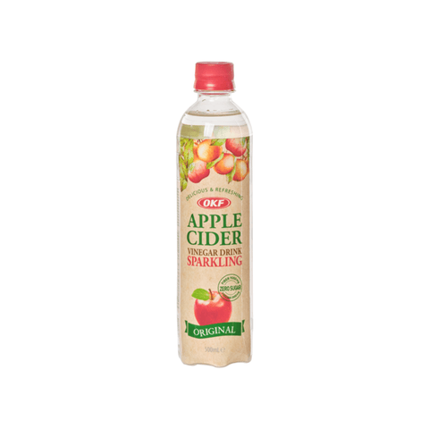Okf Vinegar Apple Cider With Mothers Zero Sugar Sparkling Drink 500ml