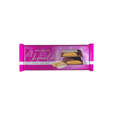 PATISWISS Milk Chocolate Filled with Peanut Cream 240g - CAFELAX