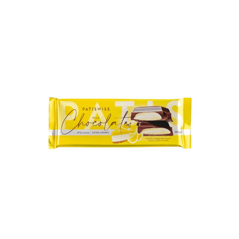 PATISWISS Milk Chocolate with Lemon Cream Filling 240g - CAFELAX