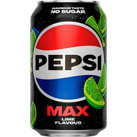 PEPSI MAX Lime Flavour Soda Drink 330ml