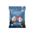 Patiswiss Cookies and Cream White Chocolate Freeze Dried Strawberry Dragee 50g - CAFELAX