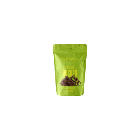 Patiswiss Rocher Milk Chocolate 34% Cocoa With Pistachio Dragee 80g