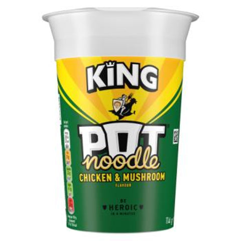 Pot King Chicken & Mushroom Noodles Flavour 114g