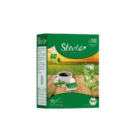 Pure Time Stevia Sweetener 60 Sachets - CAFELAX