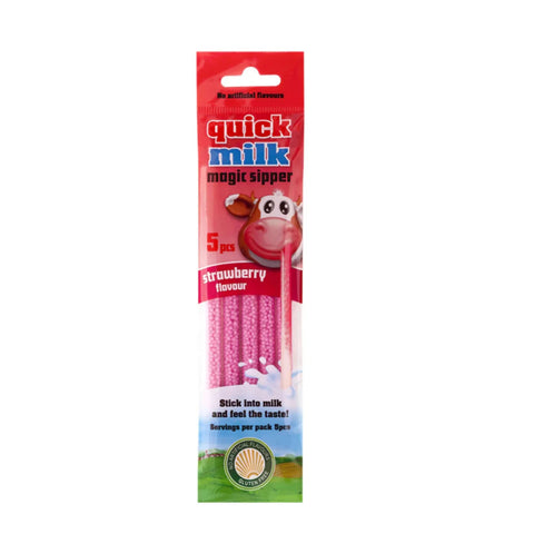 Quick Milk Magic Sipper Strawberry Flavour 5 Pcs
