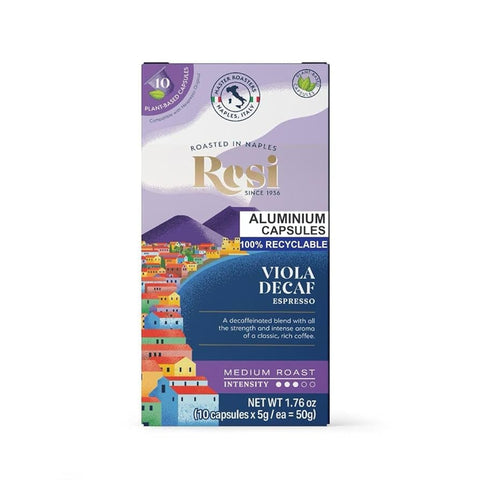 Resi Viola Decaf Espresso Coffee Capsules - 10 Capsules