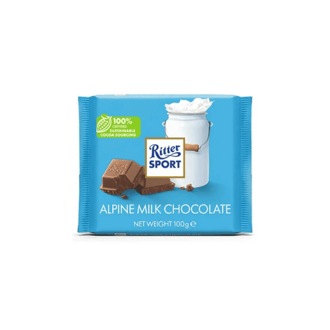 Ritter Sport Alpine Milk Chocolate 100g - CAFELAX