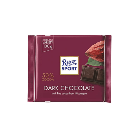 Ritter Sport Dark 50% Chocolate 100g - CAFELAX