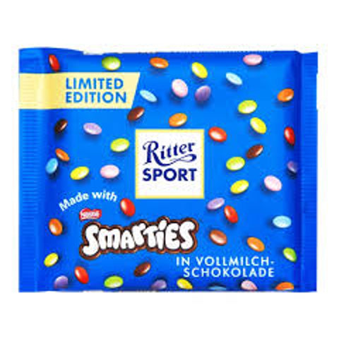 Ritter Sport Smarties in Milk Chocolate 100g