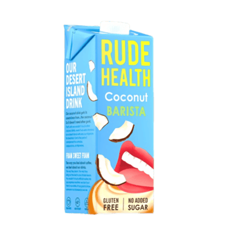 Rude Health Barista Coconut Milk No Sugre Free Gluten 1L
