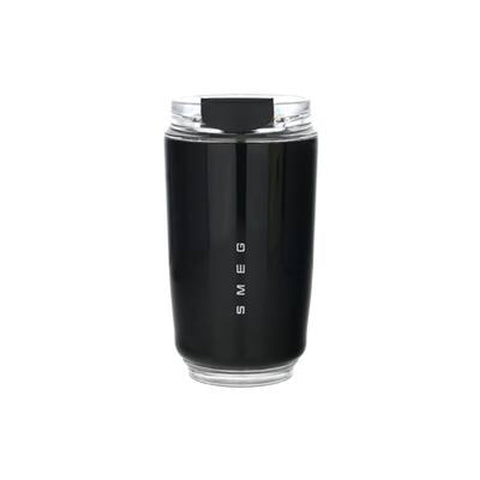 SMEG Stainless Steel Insulated Vacuum Coffee Wall Travel Mug 240ml - Black