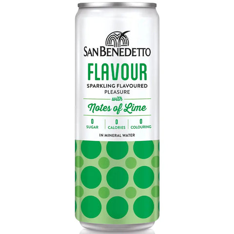 San Benedetto Sparkling Water Lime Flavour 330ml