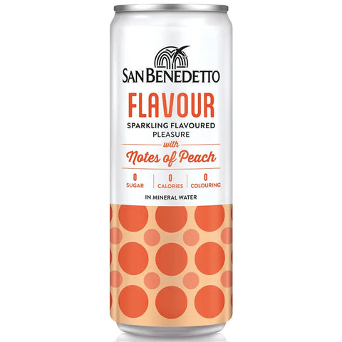 San Benedetto Sparkling Water Peach Flavour 330ml