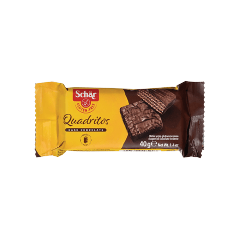 Schar Quadritos Dark Chocolate Gluten free 40g - CAFELAX