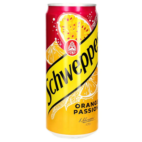Schweppes Orange Passion Soda Drink 330ml