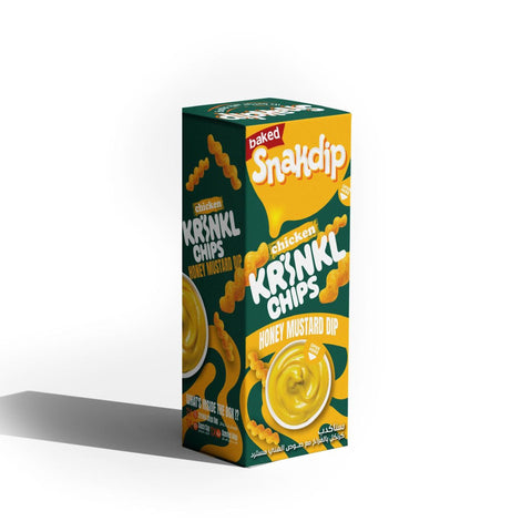 Snakdip Chicken Krinkl Chips + Honey Mustard Dip - 170g