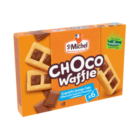 St Michel Choco Waffle Sponge Cake With Smooth Chocolate 180g