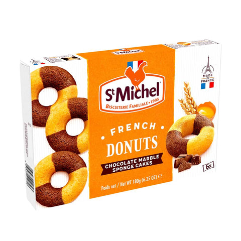 St Michel Donuts Cocoa Marble Sponge Cakes 180g