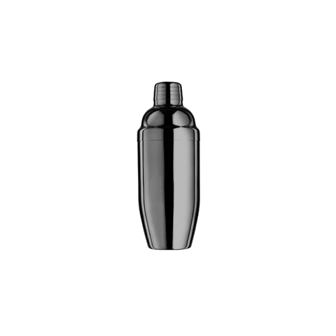Stainless Steel Cocktail Shaker - Black Chrome 700 Ml - CAFELAX