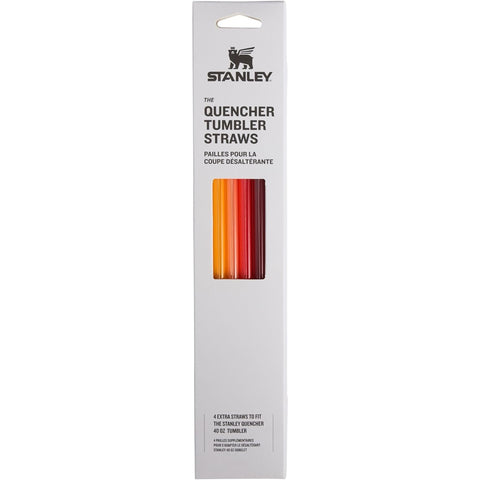 Stanley Quencher Tumbler 40oz Straws - Red & Orange
