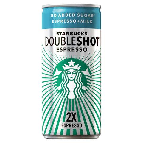 Starbucks Doubleshot Espresso Zero Sugar Coffee Drink 200ml
