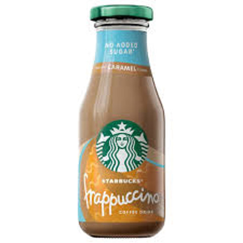 Starbucks Frappuccino Caramel No Added Sugar Iced Coffee Drink 250ml