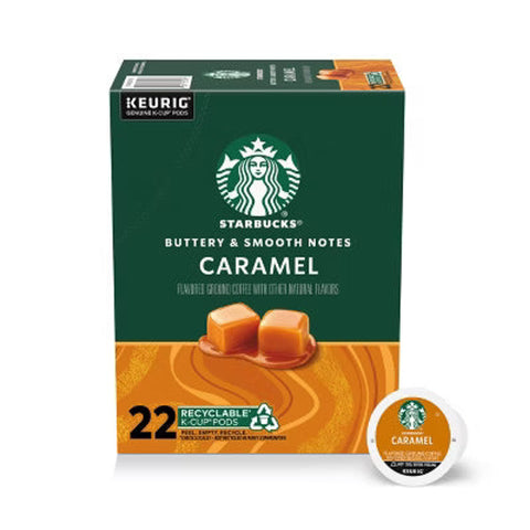 Starbucks  K-Cup Smooth Caramel Coffee Capsules - 22 Capsules