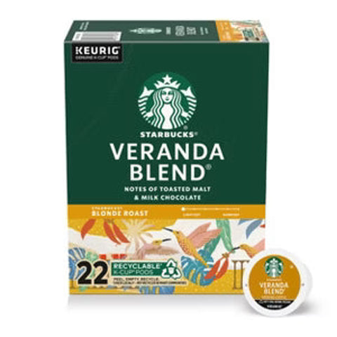 Starbucks K-Cup Veranda Blend Coffee Capsules - 22 Capsules