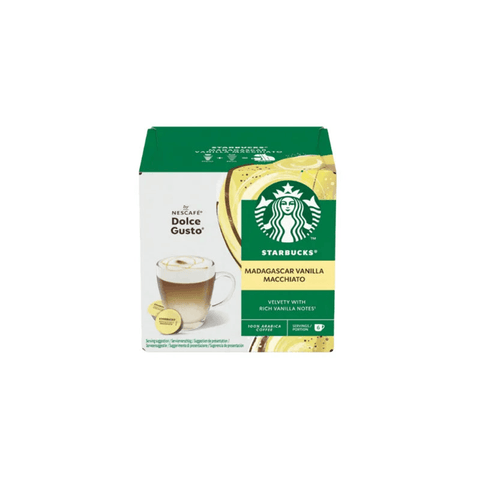Starbucks Vanilla Macchiato Dolce Gusto Coffee Capsules - 12 Capsules - CAFELAX